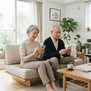 人生後半にスマホの通知を整理して情報量を減らすシニア