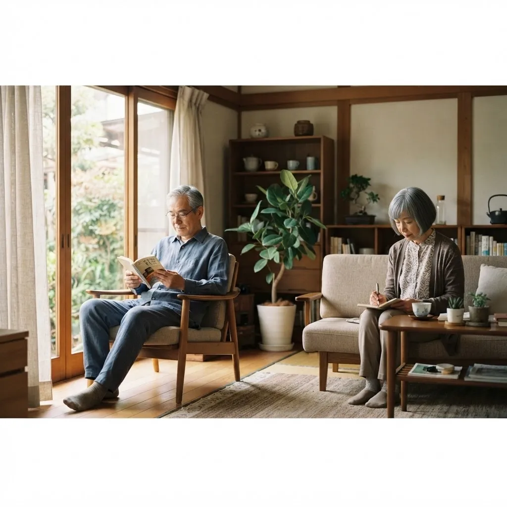 定年後にそれぞれの時間を大切にする夫婦