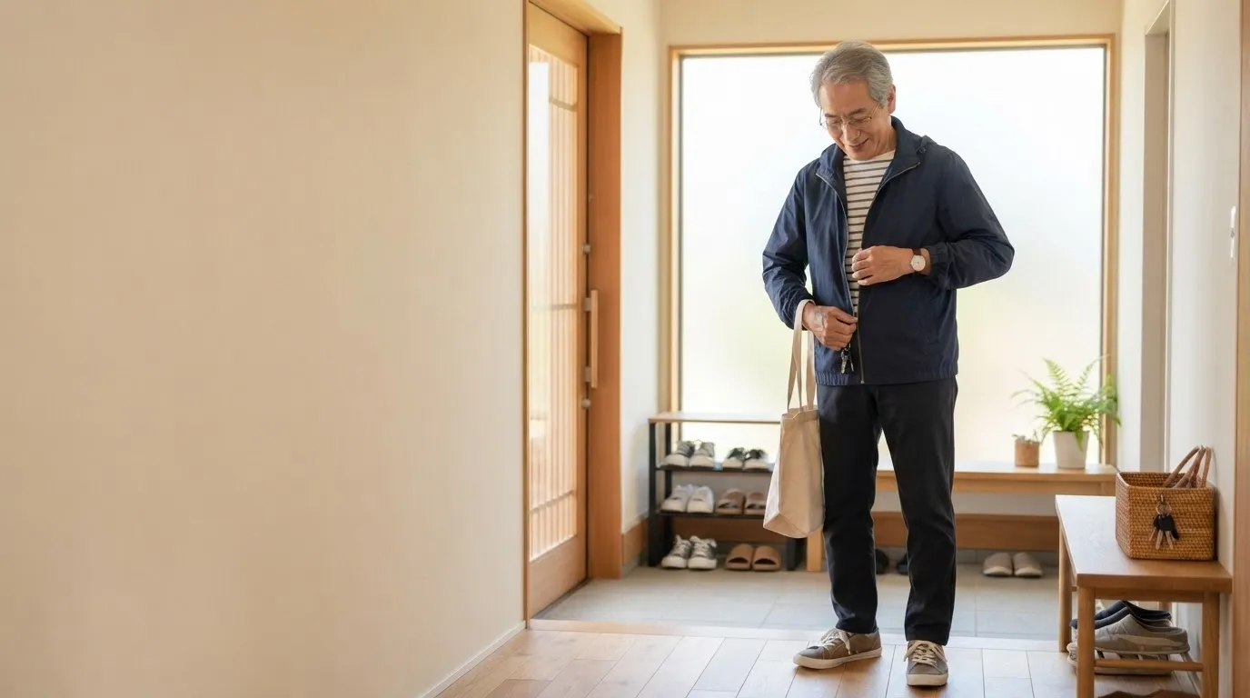 定年後の生活リズムを見直す70代のシニア